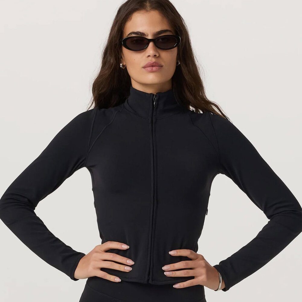 Vuori AllTheFeels Full Zip Jacket -  BLACK - Size XXS - Picture 2 of 6